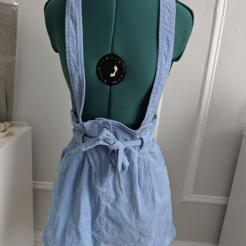 Urban Outfitters light blue skirt with suspenders